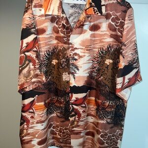 Amiri Silk Button Up